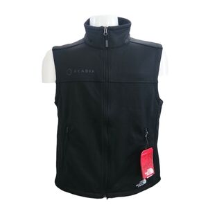 The North Face Vest Men's Black Full Zip Windwall Jacket Softshell Nee SZ Medium